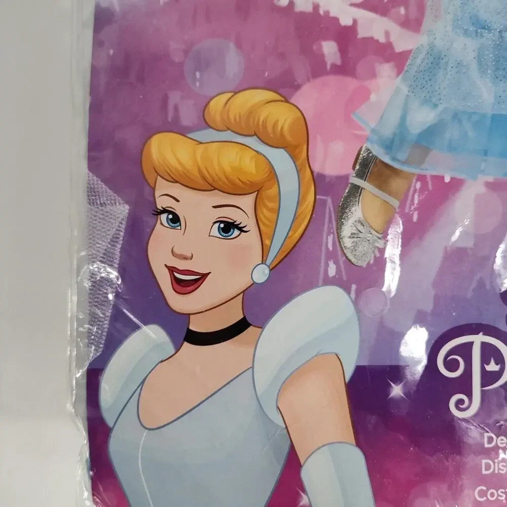 Disney Princess Cinderella‎ Halloween Costume Girl Size 4 - 6X Adaptive Dress